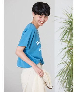 AMERICAN HOLIC ＰＯＲＴＬＡＮＤロゴカットプルオーバー Blue