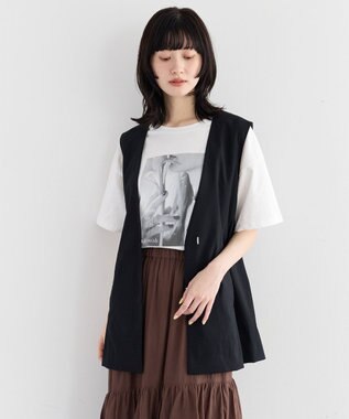 YECCA VECCA 【UVカット】フォトプリントTee Off White