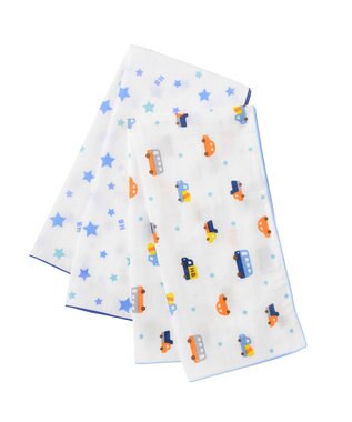 MIKI HOUSE HOT BISCUITS 出産準備スタンダードセット 春夏用(総柄) ブルー