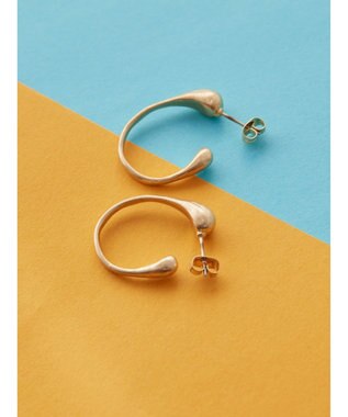 AMERICAN HOLIC 変形フープメタルピアス Gold