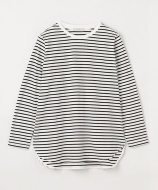 ANY テールロングTシャツ ボーダー