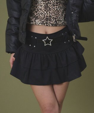 WEGO スターベルト付きティアードスカパン