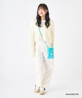 MOONBAT Care Bears(ケアベア) フェイクファーサコッシュ 手洗い可能 バッグ ミントグリーン