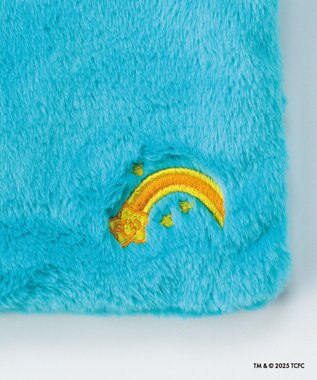 MOONBAT Care Bears(ケアベア) フェイクファーサコッシュ 手洗い可能 バッグ ミントグリーン