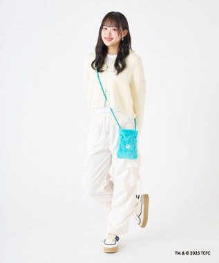 MOONBAT Care Bears(ケアベア) フェイクファーサコッシュ 手洗い可能 バッグ ミントグリーン