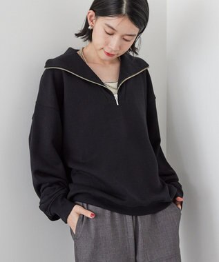 AMERICAN HOLIC ハーフＺＩＰスウェット1 Black