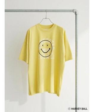 Green Parks Ｓｍｉｌｅｙ　Ｆａｃｅ／スマイルロゴＢｉｇＴシャツ Yellow