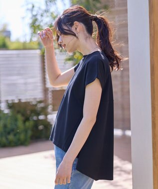 ANY シルケットスムースチュニック ブラック