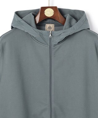 J.PRESS MEN お出かけシーンにも最適【J.PRESS PREMIUM JERSEY】ジャガードリンクス コンビパーカー グレー系