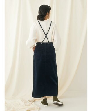 CRAFT STANDARD BOUTIQUE コーデュロイ２ＷＡＹサロペットスカート Navy