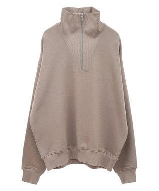 AMERICAN HOLIC ハーフＺＩＰスウェット1 Mocha