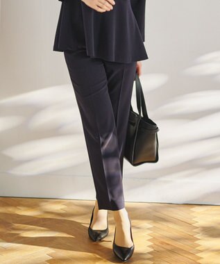 23区 【セットアップ対応】トリアセダブルジョーゼット パンツ