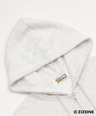 WEGO 【ユニセックス着用ITEM】別注ZIZONEグラフィックZIPパーカー アッシュグレー
