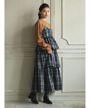 Green Parks ・ＥＬＥＮＣＡＲＥ　ＤＵＥシャーリング袖プルオーバー Dark Orange