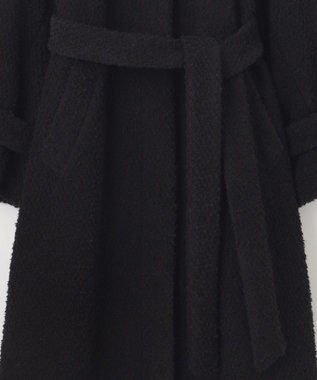 自由区 S FLUFFYステンカラー コート ブラック系