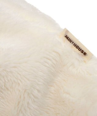 MIKI HOUSE HOT BISCUITS 【ミキハウス】【44-50cm】 マイクロファー フード 白×黄