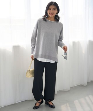 【野呂佳代さん着用】BEAUTY FORM JERSEY イージーパンツ