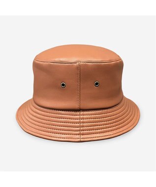 林八百吉商店 un chapeau  エコレザーバケットハット オレンジ