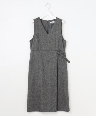 J.PRESS LADIES L 【WEB限定カラーあり】ツイードツイル ジャンパー ドレス 【WEB限定】グレー系