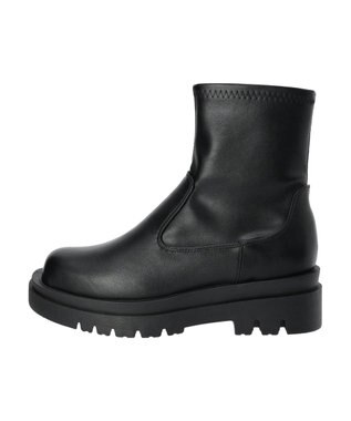 Green Parks ・ＬＥＮＡ　ストレッチ厚底ショートブーツ Black