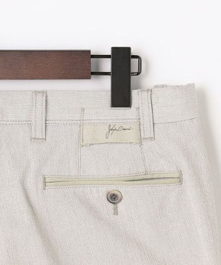 JOSEPH ABBOUD 【キングサイズ・ウエストも伸びる!オーガニックコットン使用】ムリネサマー パンツ アイボリー系