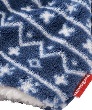 MIKI HOUSE HOT BISCUITS 【42-46cm】ぼん天付フリース素材の帽子 紺