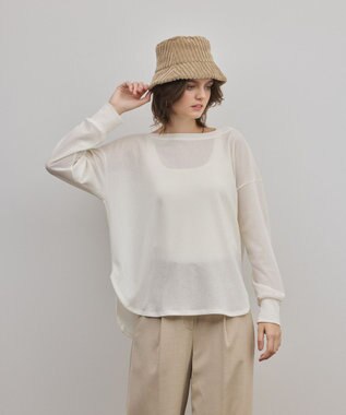 GRACE CONTINENTAL シアーワッフルカットトップ