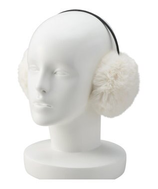 MOONBAT estaa イヤーマフラー ふわふわ オフホワイト