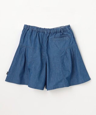 組曲 KIDS 【150-160㎝】 ブルーフラワーデニムキュロット ネイビー