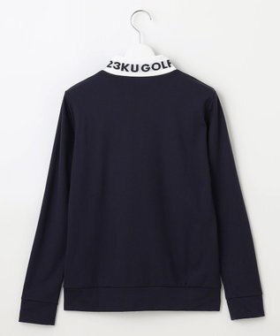 23区GOLF 【WOMEN】【吸水速乾/UVカット】スポーティ モックネックシャツ ネイビー系