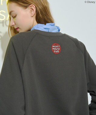 AMERICAN HOLIC 【Mickey&Friends】ビンテージ風スウェット Charcoal Gray