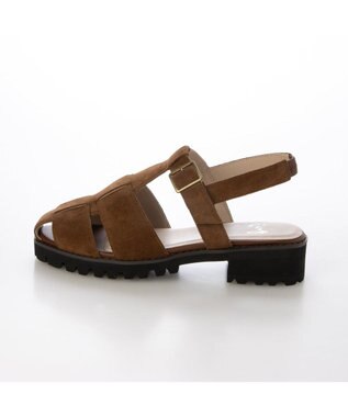 ing <ing>軽量ソールグルカサンダル キャメル