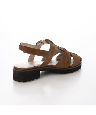 ing <ing>軽量ソールグルカサンダル キャメル