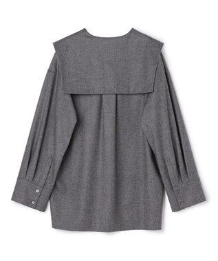 uncrave フランネル BIGカラーシャツ チャコール