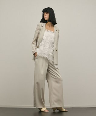 GRACE CONTINENTAL バックタックテーラードジャケット ベージュ