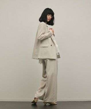 GRACE CONTINENTAL バックタックテーラードジャケット ベージュ