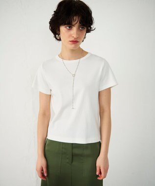 GRACE CONTINENTAL フライスコンパクトトップ ホワイト