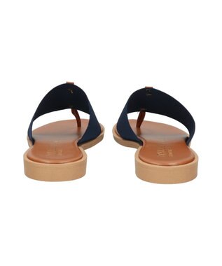 INTER-CHAUSSURES 【ITALIAN SHOEMAKERS】メタルモチーフトングサンダル ネイビー雑材