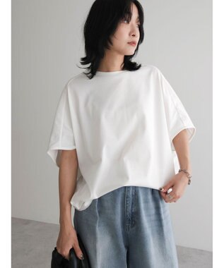 Green Parks 冷っとすずやか　バックバルーンフレンチプルオーバー Off White