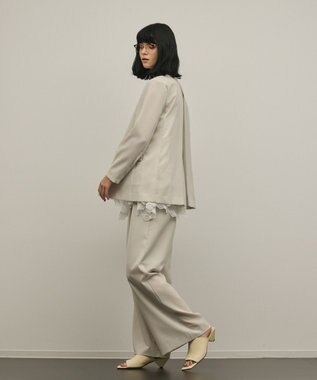 GRACE CONTINENTAL バックタックテーラードジャケット ベージュ