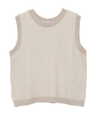AMERICAN HOLIC ジャガードニットベスト Beige