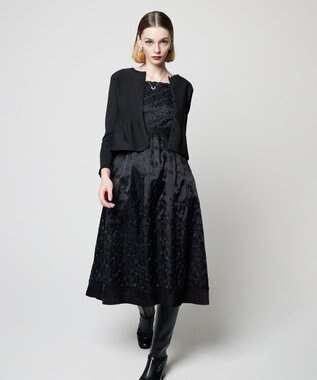 TOCCA 【洗える】FLOWERS ドレス ブラック系