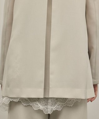 GRACE CONTINENTAL バックタックテーラードジャケット ベージュ