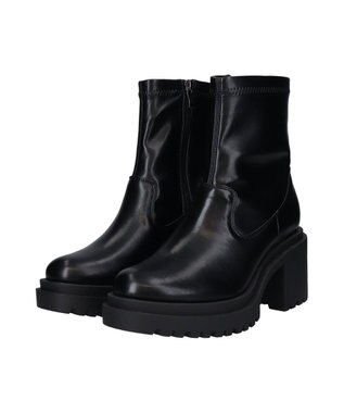 Bridget Birkin 【Round About】厚底ラギットソールストレッチブーツ ブラック