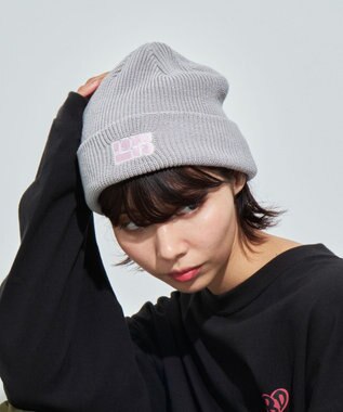 WEGO 【ユニセックス着用ITEM】ロゴショートビーニー ダークグレー