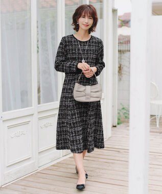 Tiaclasse 【安田美沙子さん着用・撥水】リボンキルティングパンプス　レインシューズ モカ