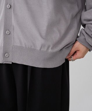 WEGO 【ユニセックス着用ITEM/紫外線対策/冷房対策】シアーカーディガン グレー