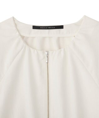 YECCA VECCA ホイップスリーブZIPジャケット Off White