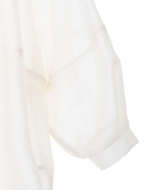 YECCA VECCA バルーンスリーブシアーシャツ Off White