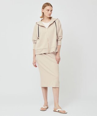 BEIGE， WALNUT / Iラインスカート Sand